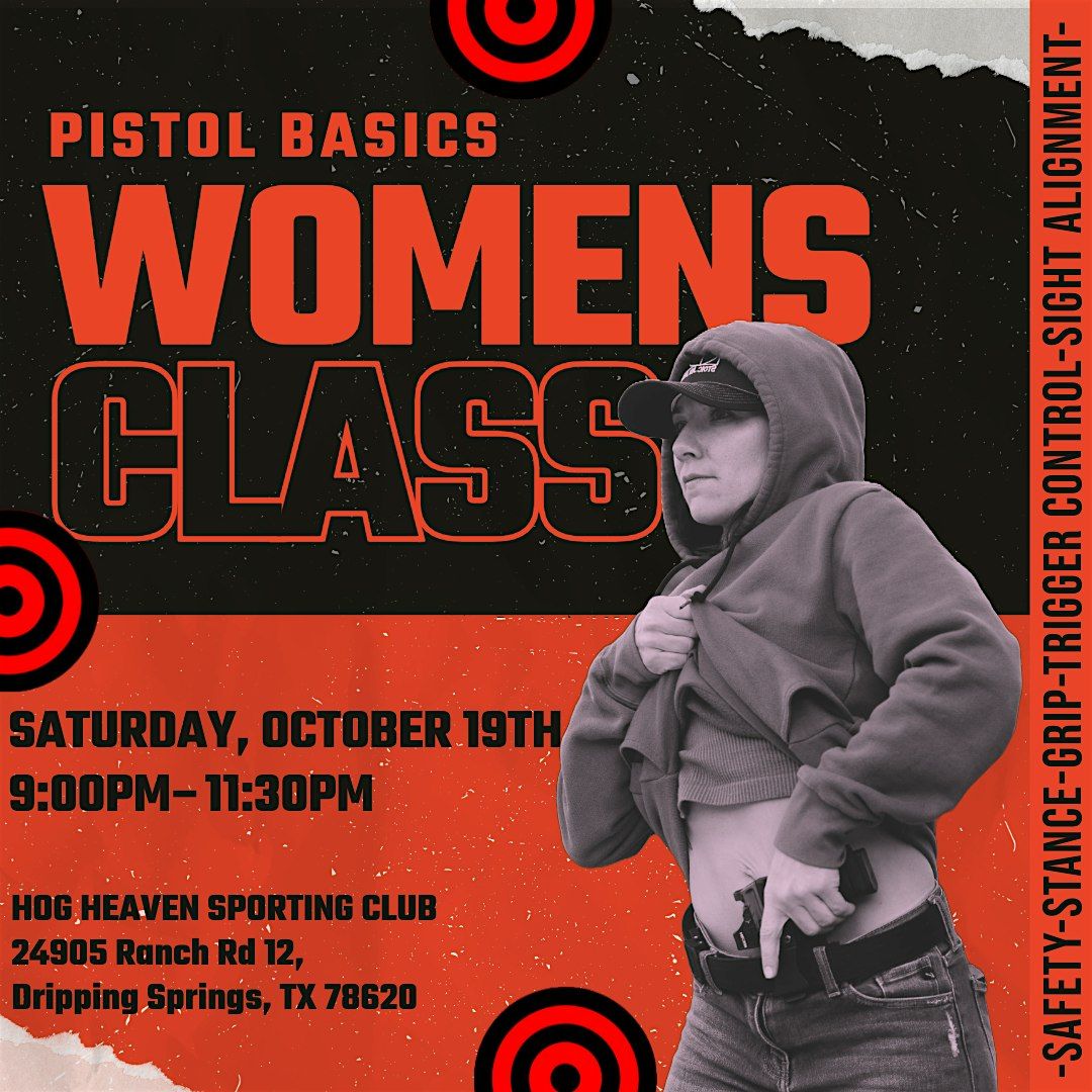 Pistol Basics Women Only Class