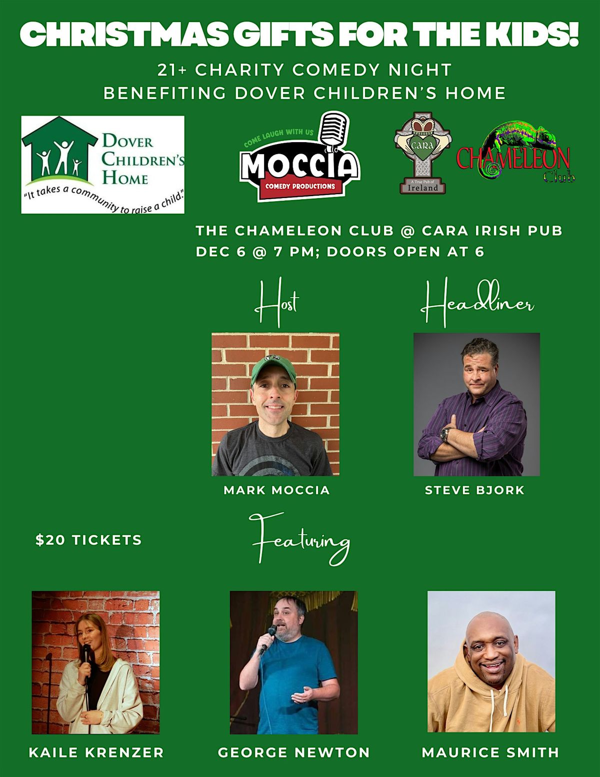 Laugh for the Kids: Comedy Night to Benefit Dover Children's Home!