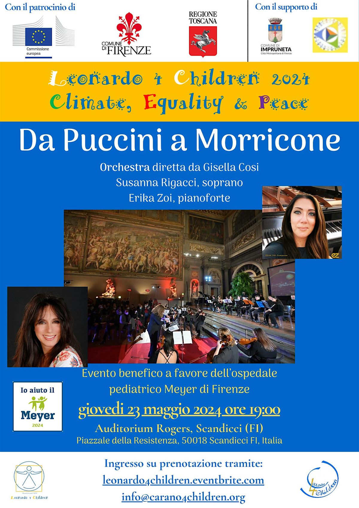 Da Puccini a Morricone: concerto benefico a favore del Meyer
