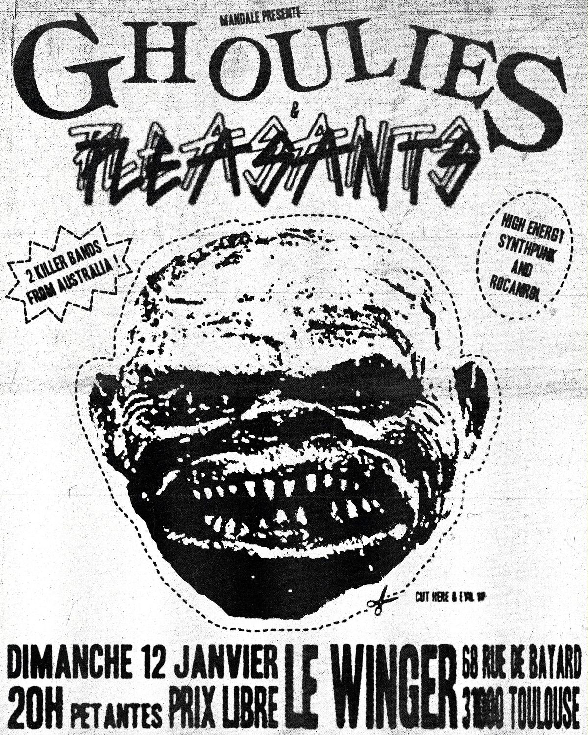 GHOULIES (synth punk - AUS) + PLEASANTS (Rocanrol - AUS)