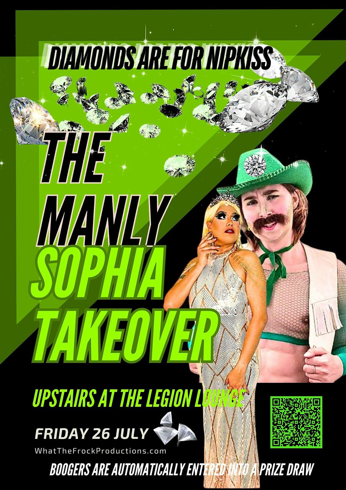 The Manly Sophia Takeover - Diamonds are for Nipkiss