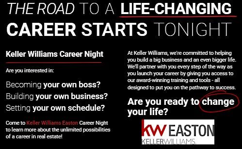 Real Estate Career Night: Keller Williams Easton