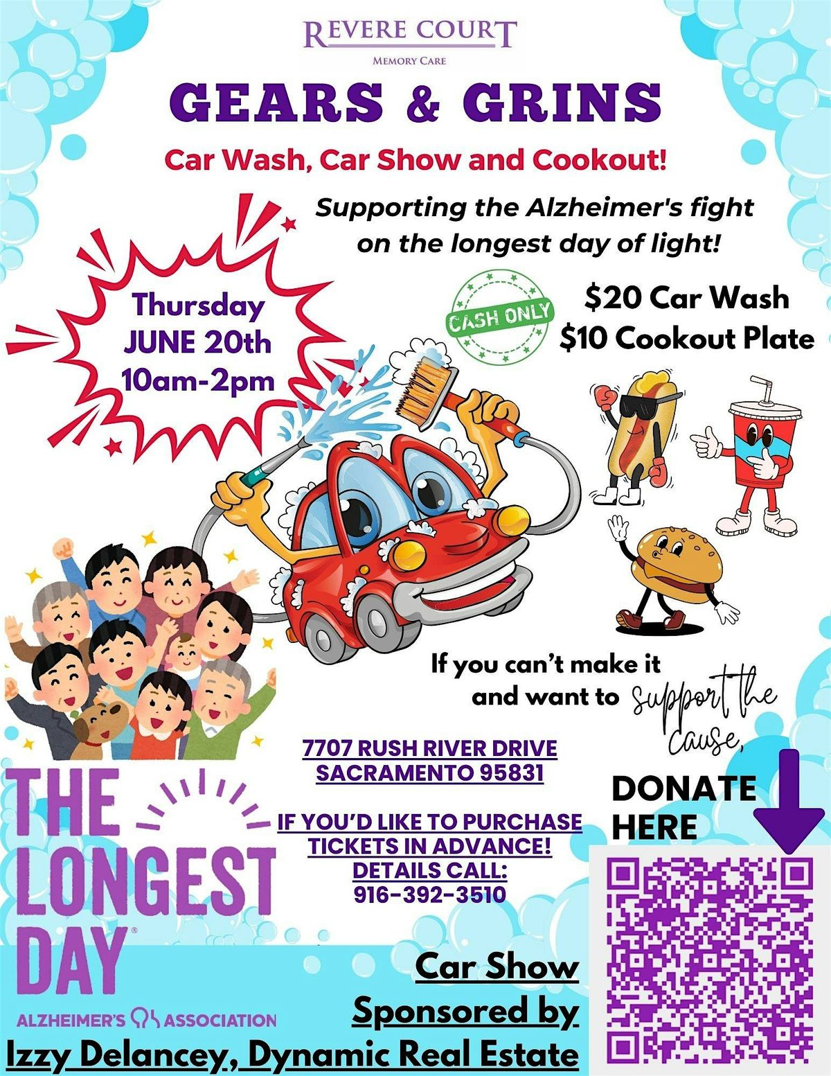 Car Wash, Car Show and Cookout to support Alzheimer's!