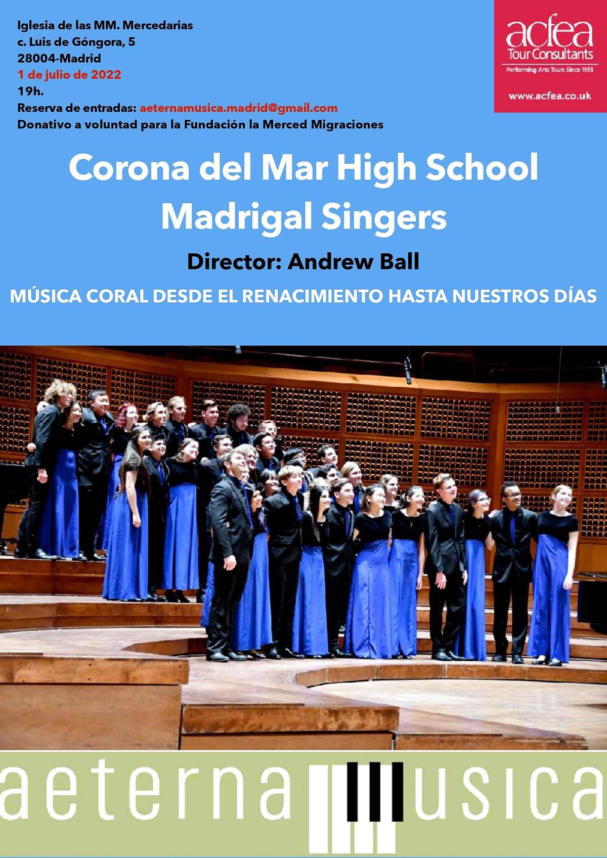 Concierto Corona del Mar High School Madrigal Singers