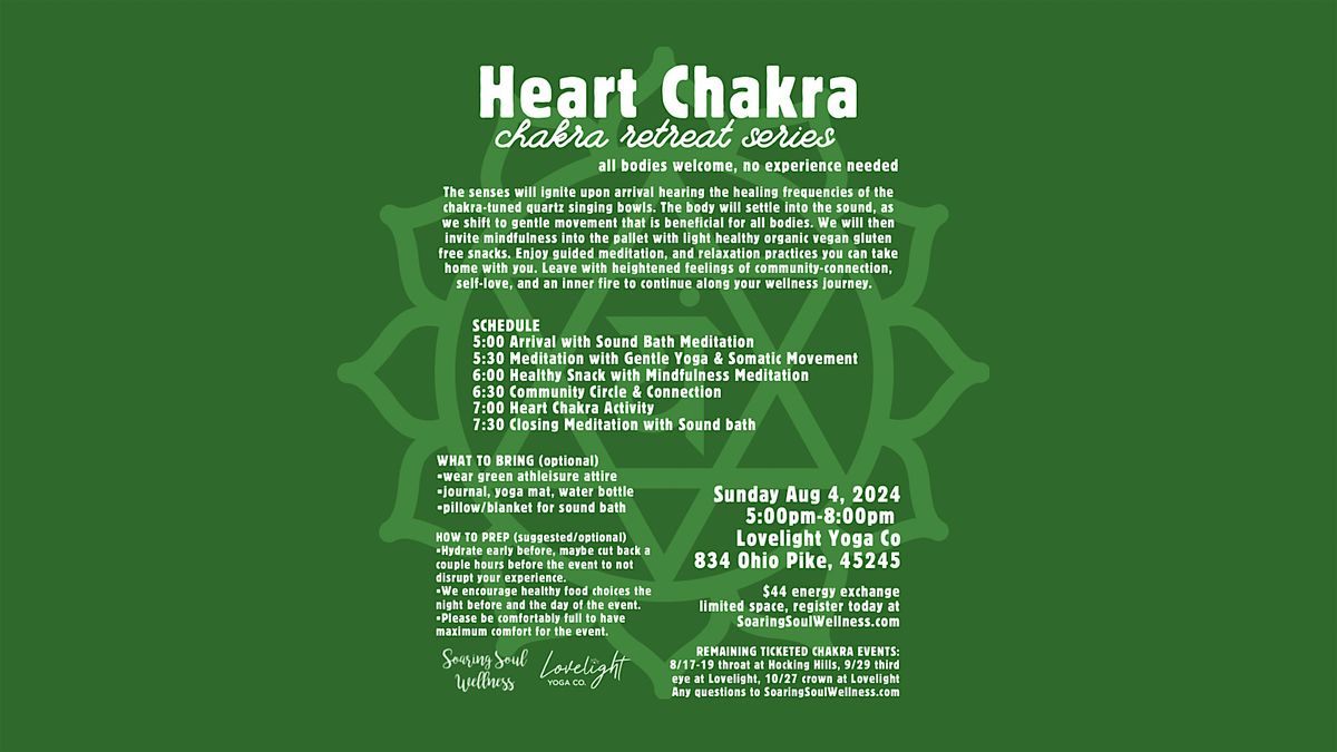 Heart Chakra Evening Retreat
