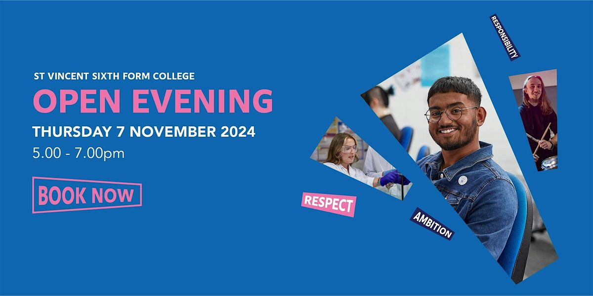 Open Evening | Thursday 7 November 2024 | St Vincent College