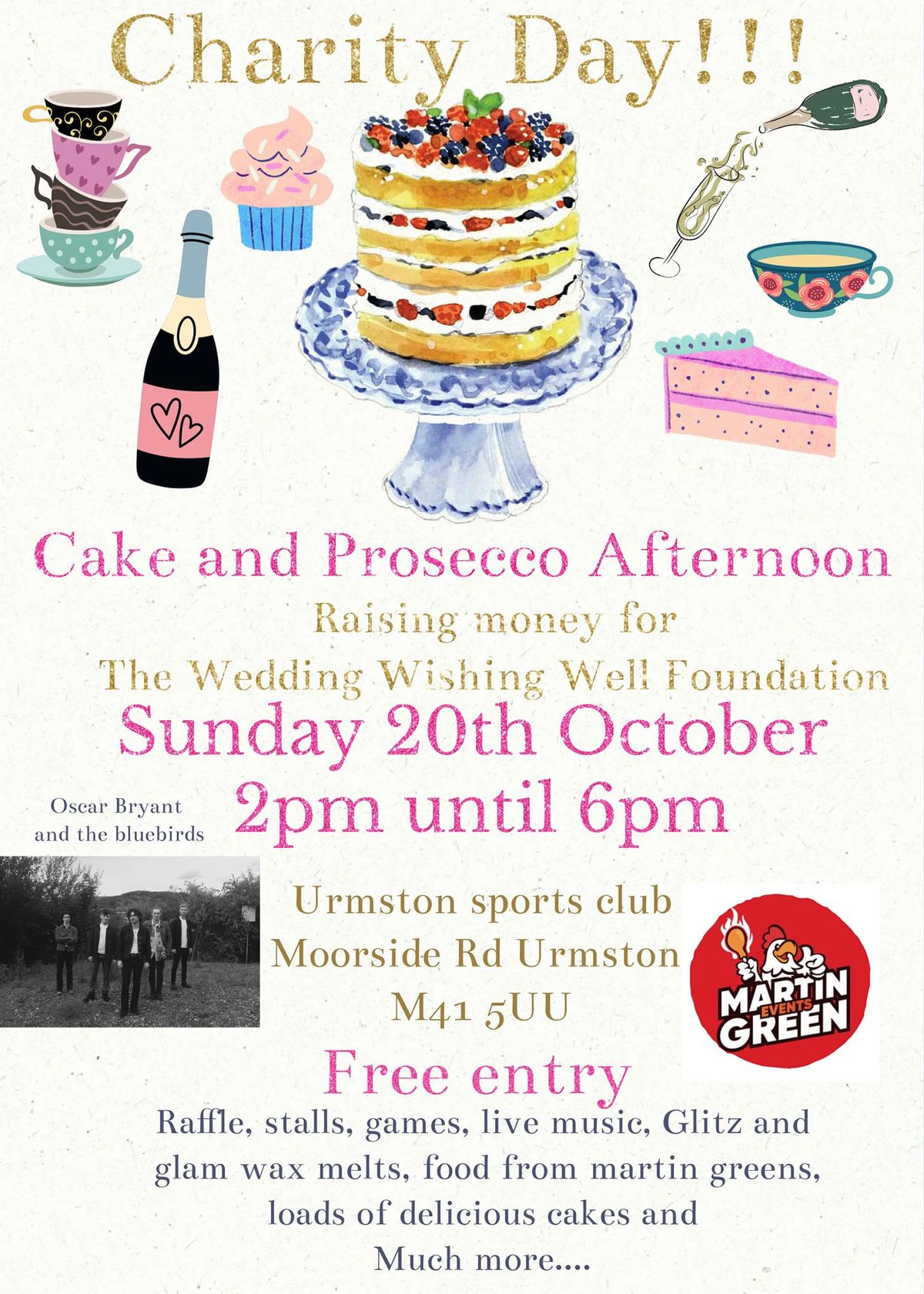 charity day Cake and Prosecco Afternoon 