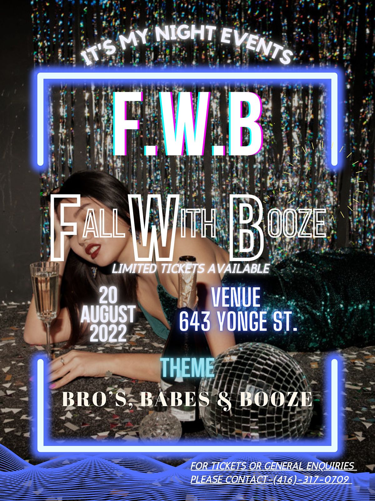 FWB - Fall With Booze #Aug20, 643 Yonge St, Toronto, 20 August to 21 August