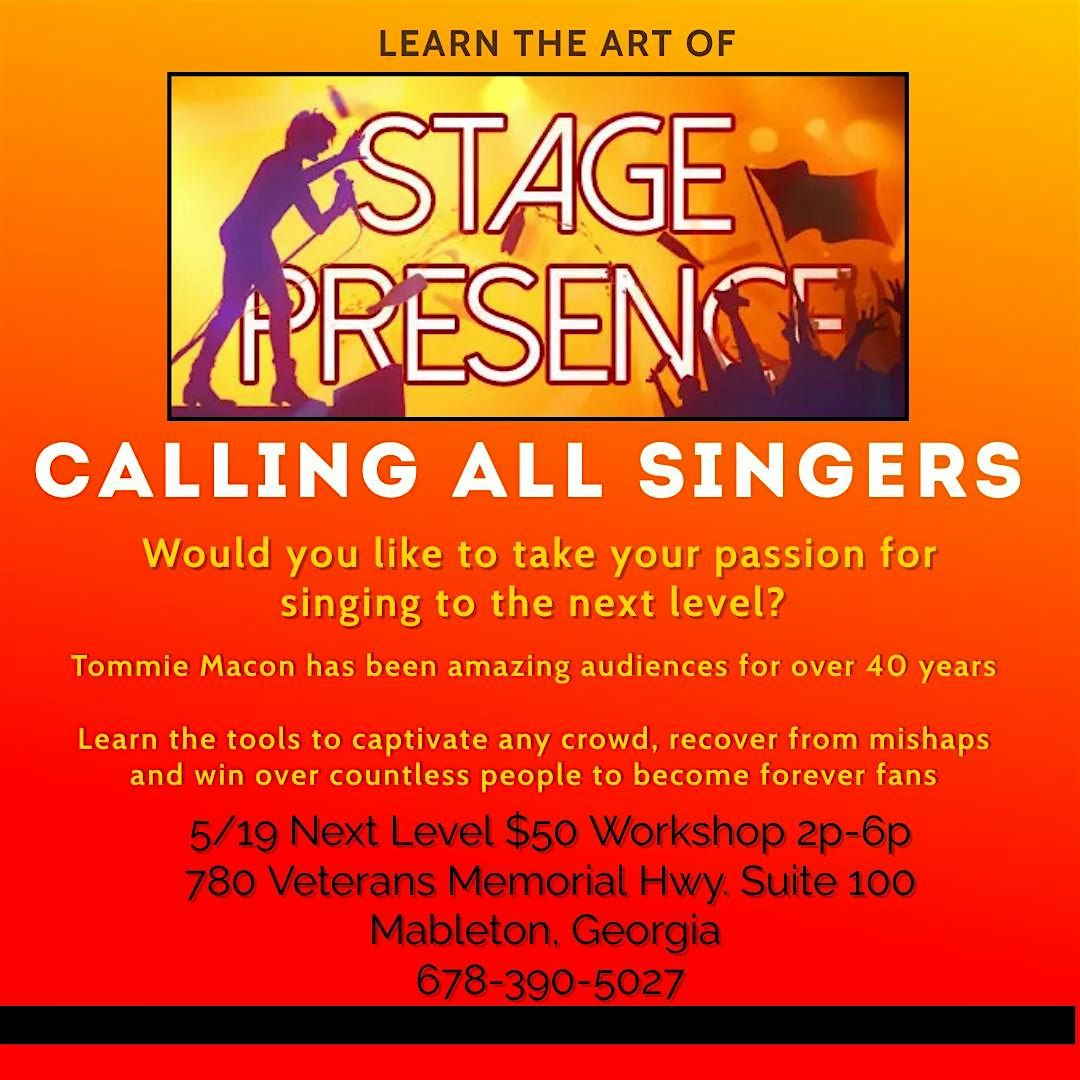 Learn the Art of Stage Presence