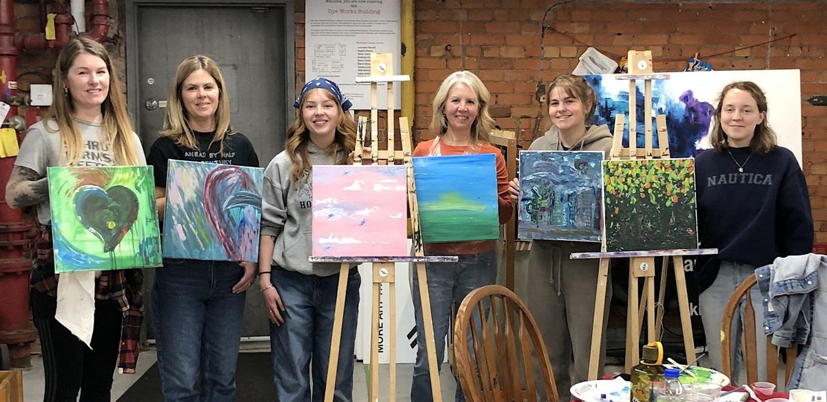 Expressive Abstract  Painting Workshop
