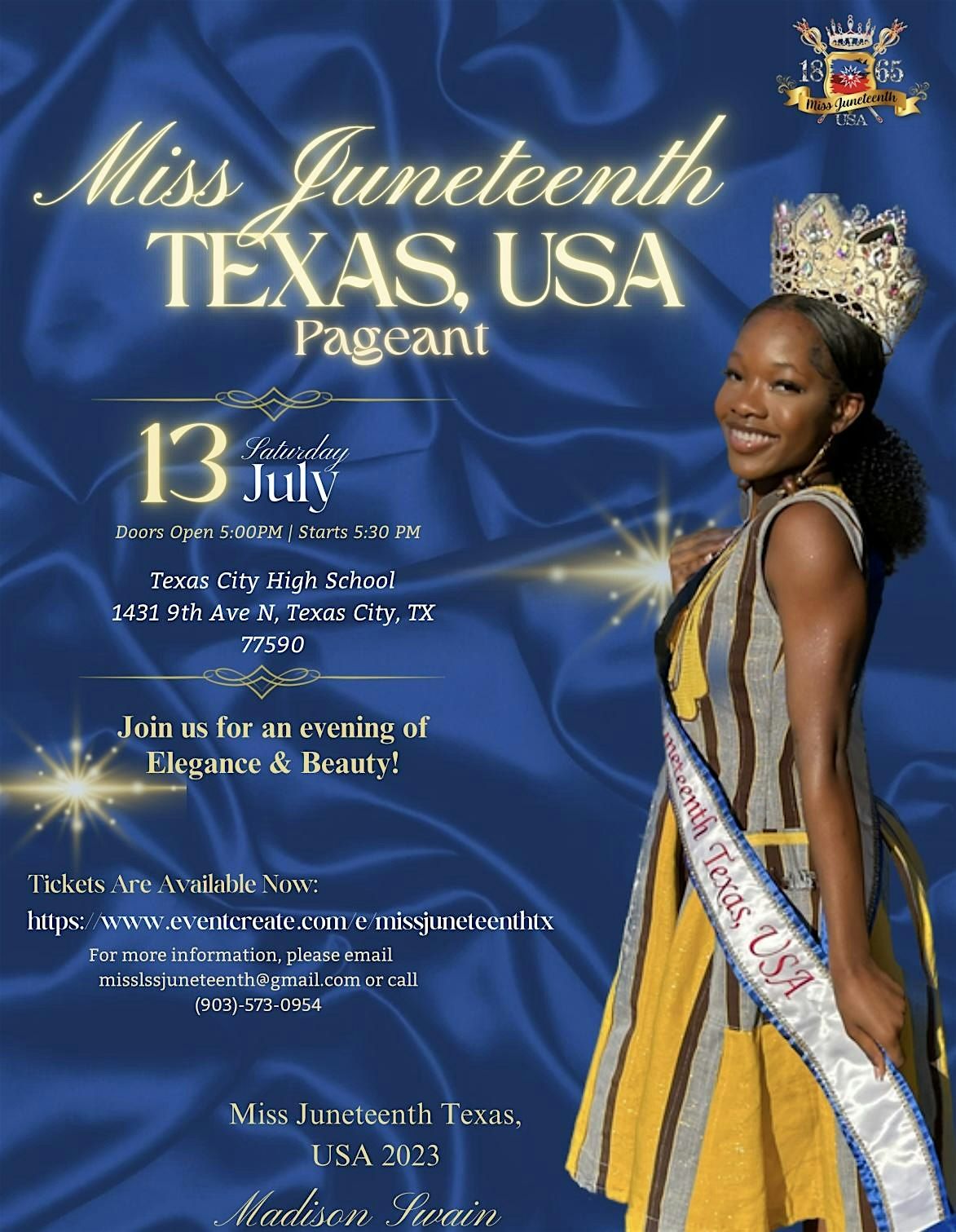 Miss Juneteenth Texas, USA Pageant