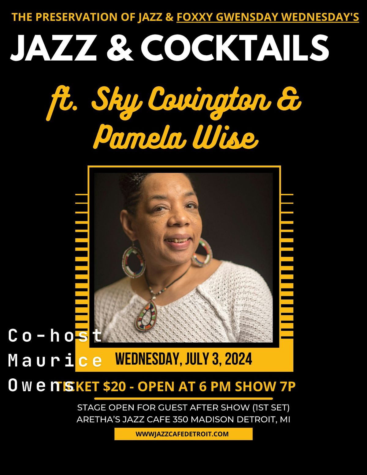 Jazz & Cocktails ft. Sky Covington & Pianist Pamela Wise