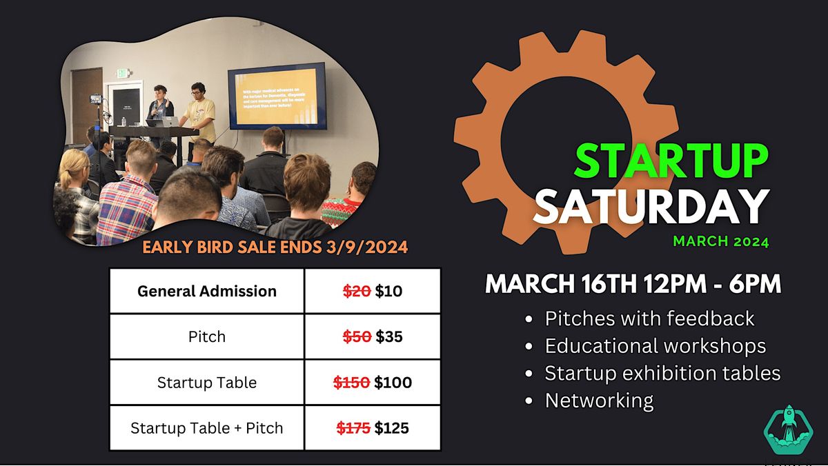 Startup Saturday at Venture Mechanics | March 2024