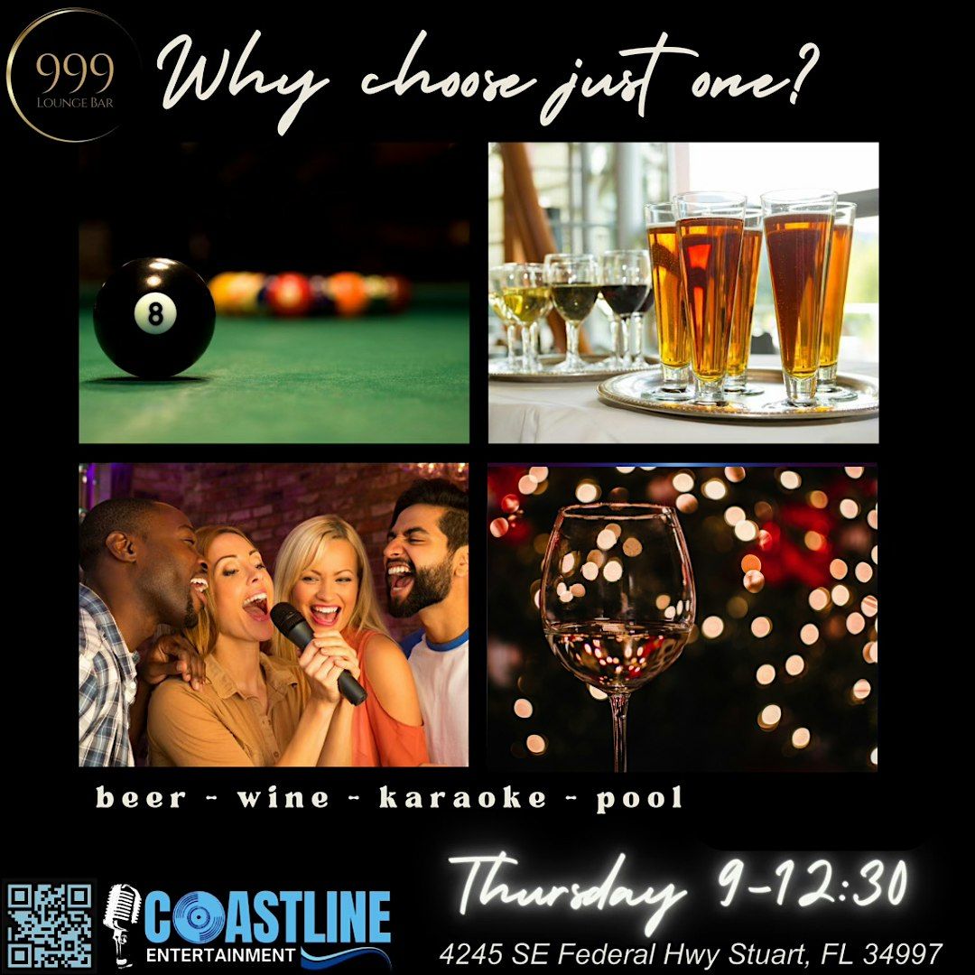 THURSDAY NIGHT KARAOKE STUART, FL @ 999 LOUNGE AND BAR W\/ MIKE BADER