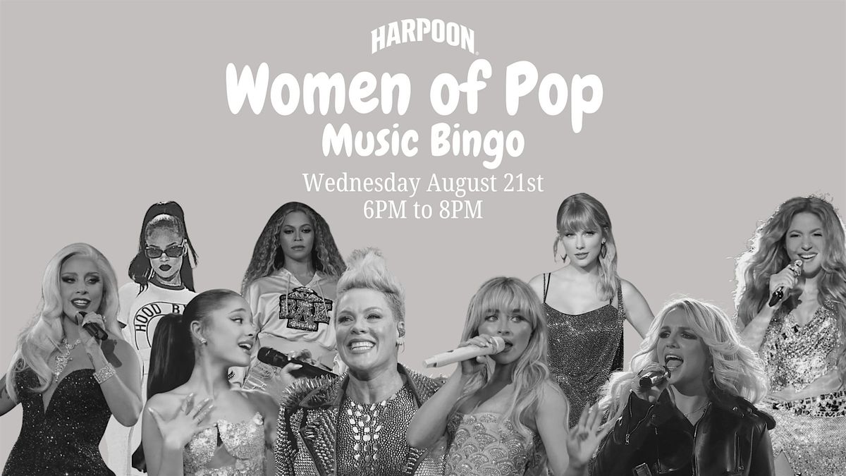 Women of Pop Music Bingo