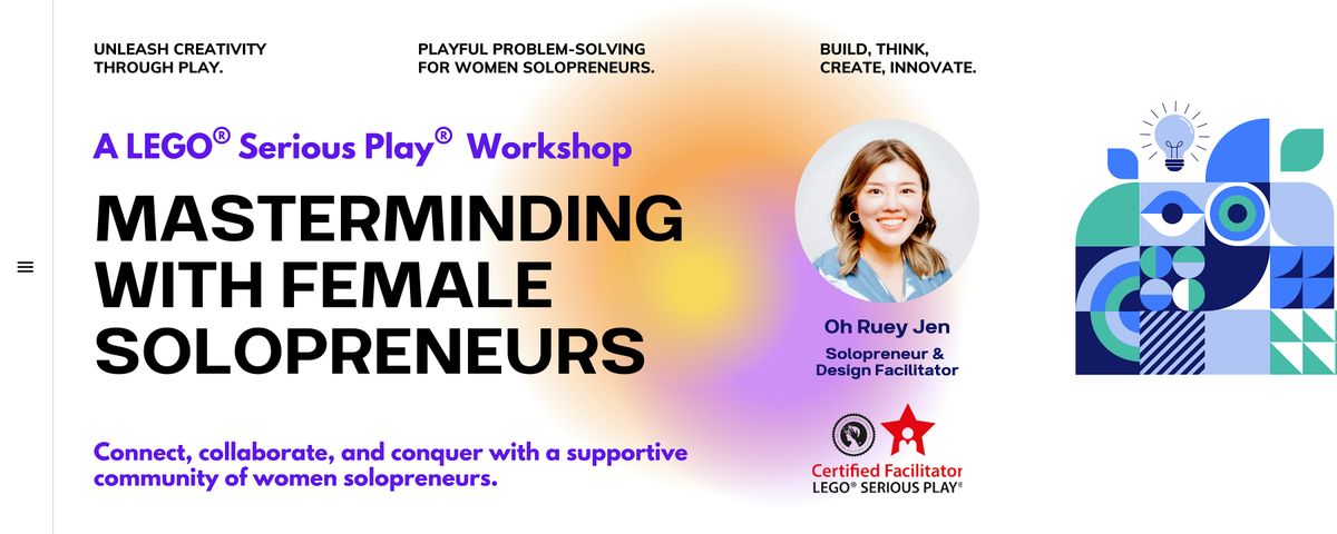 Masterminding with Women Solopreneurs through LEGO\u00ae Serious Play\u00ae