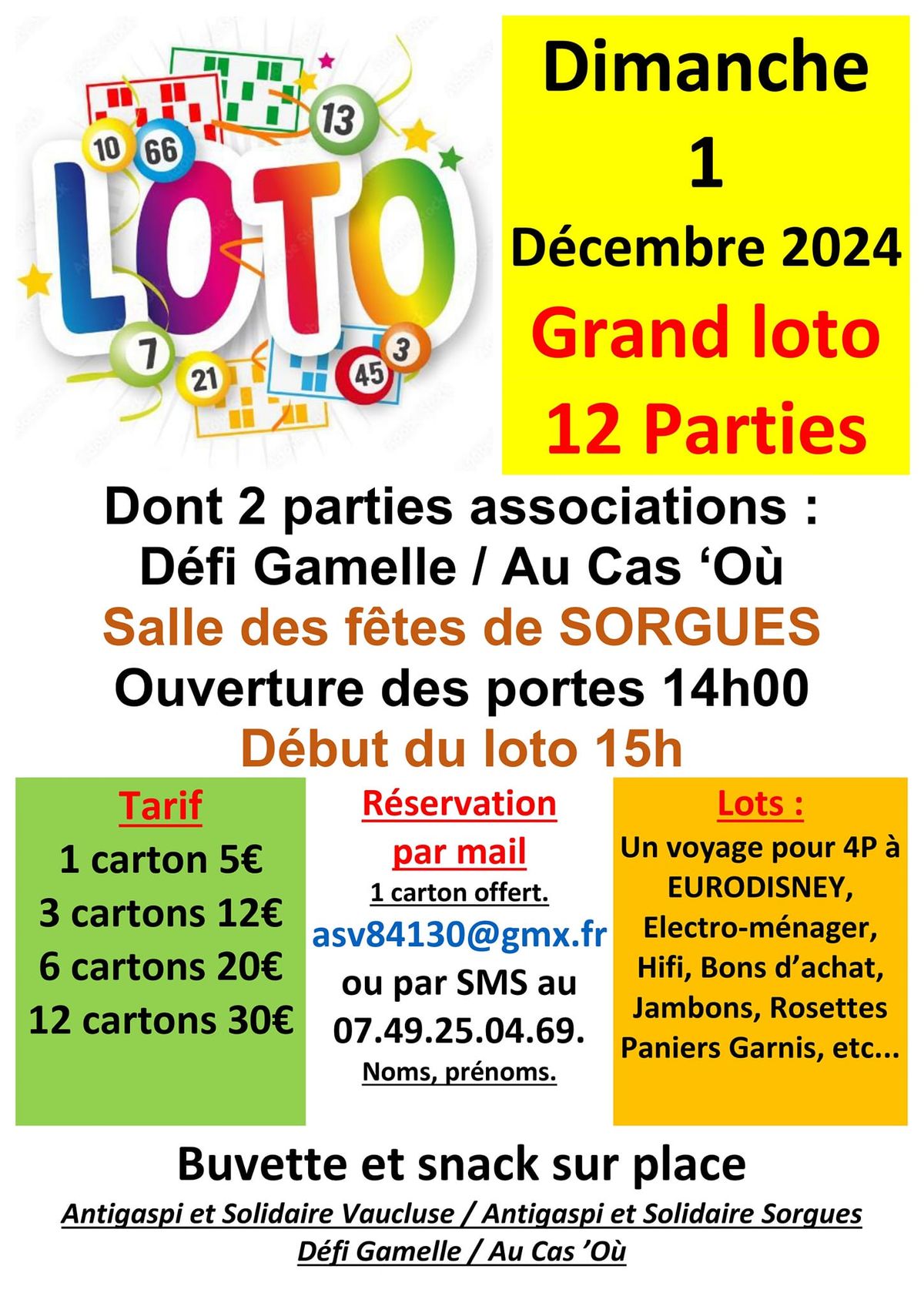 loto salle des f\u00eates \u00e0 sorgues 