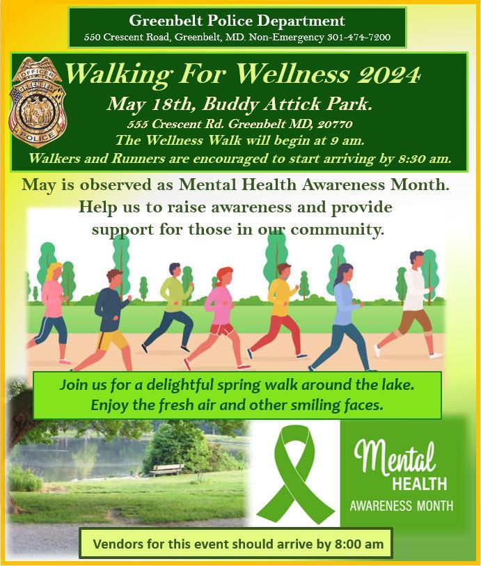 Greenbelt PD's Wellness Walk