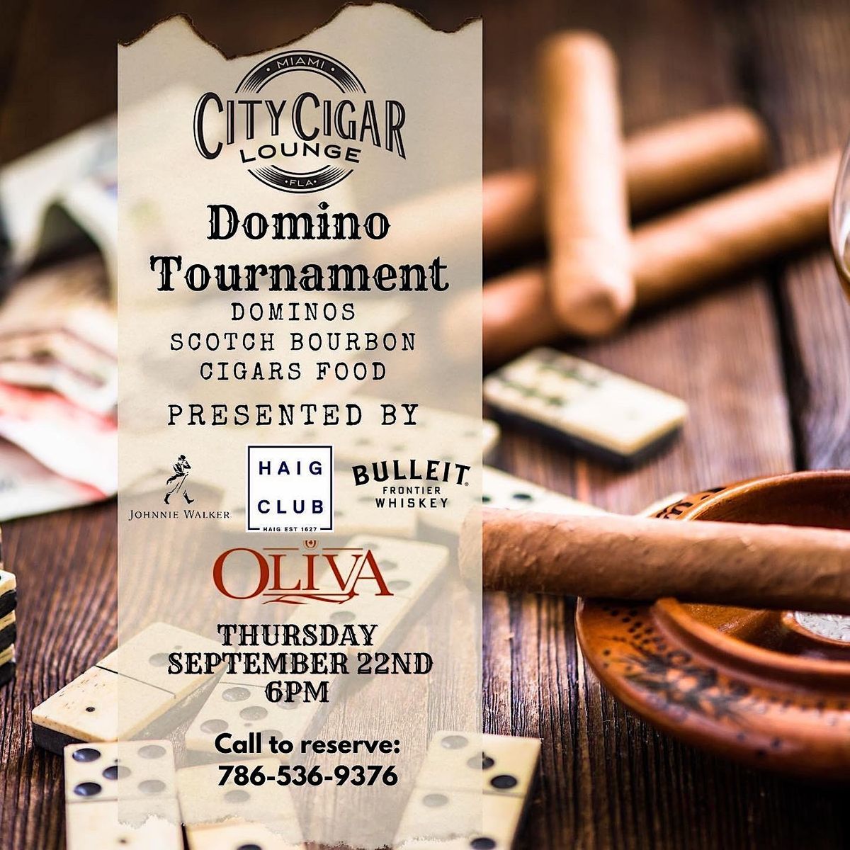 City Cigar Lounge Domino Tournament