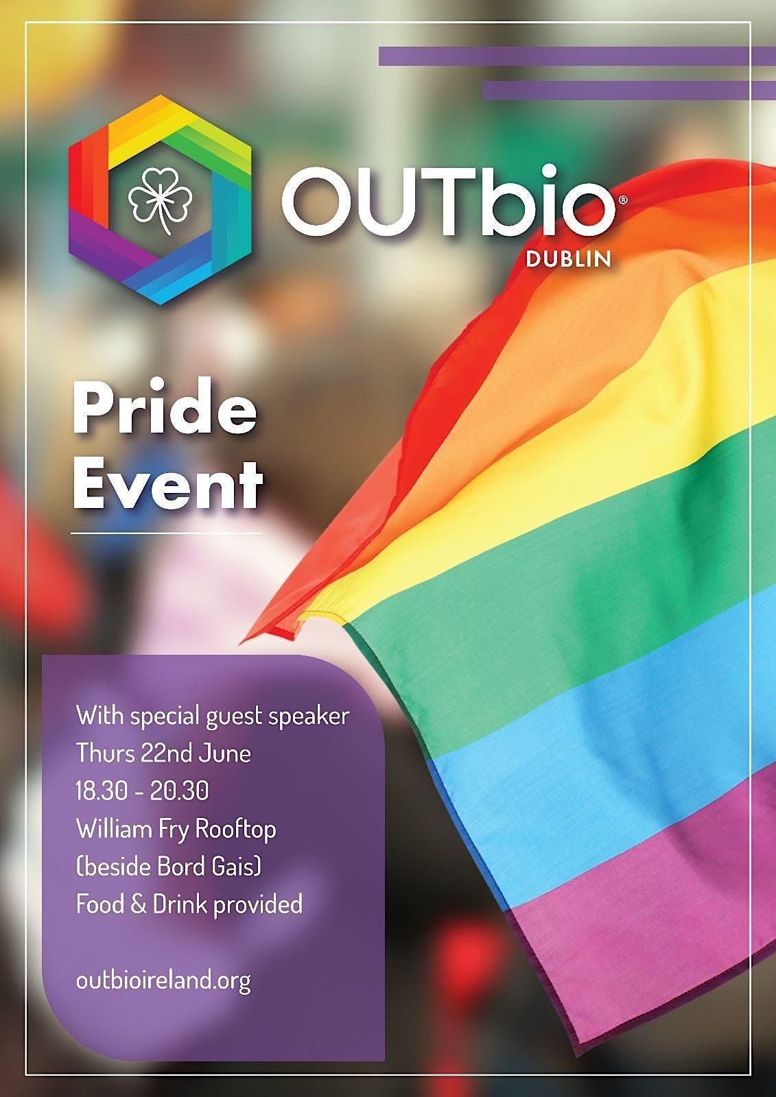 OUTbio\u00ae Dublin Pride event 22June23 with speaker Minister Roderic O'Gorman
