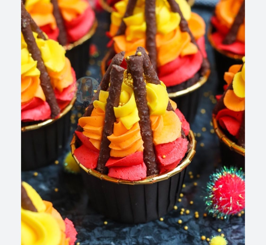 Firework cupcakes 