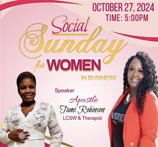 SOCIAL SUNDAY For Women In Business