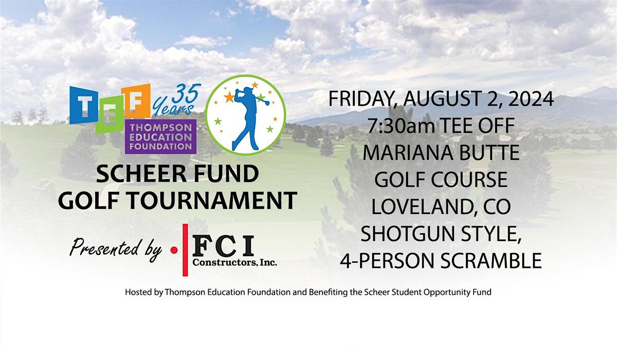 Scheer Fund Golf Tournament 2024