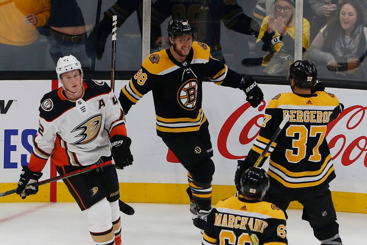 Anaheim Ducks at Boston Bruins at TD Garden