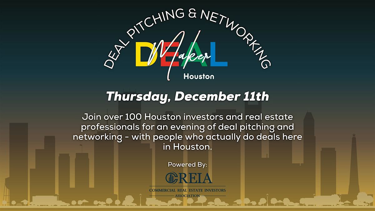 Deal Pitching & Networking