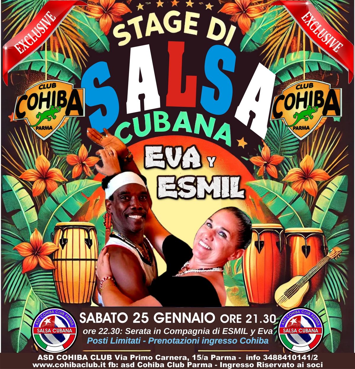 Stage con Eva Y Esmil Diaz asd Cohiba Club Parma