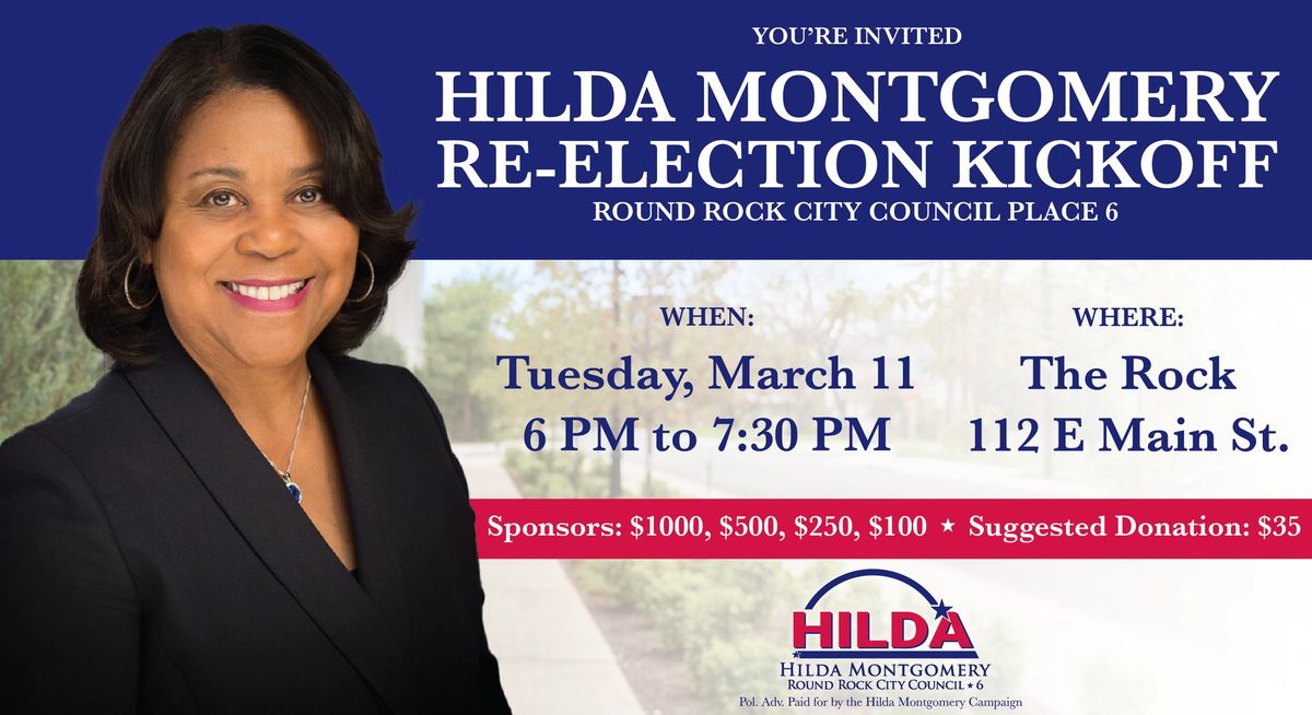 Hilda's Re-Election Kickoff