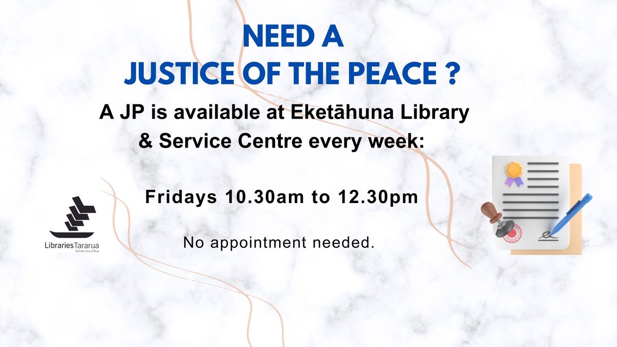 Libraries Tararua - JP @ Eketahuna