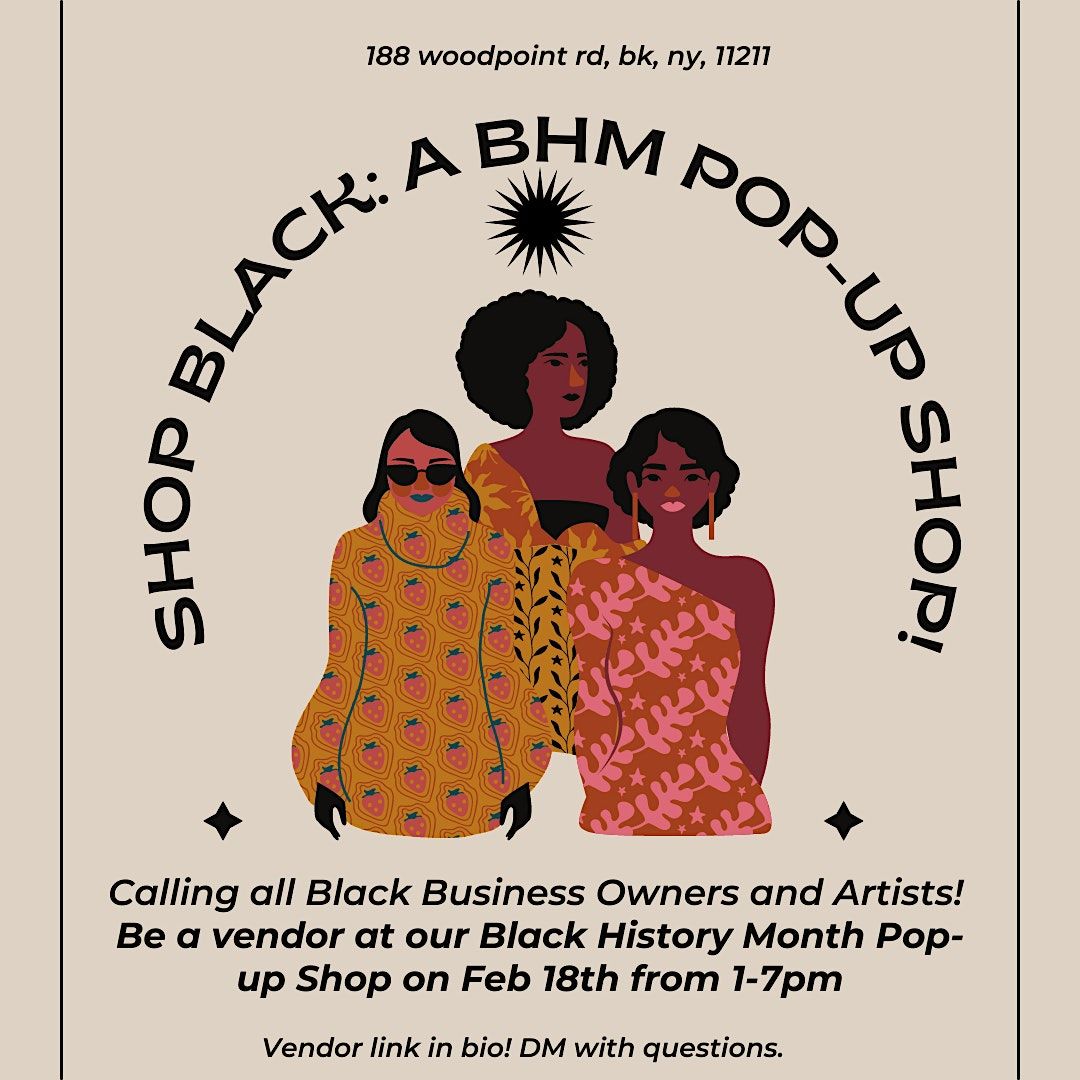 Shop Black: A Black History Month Pop-Up shop!