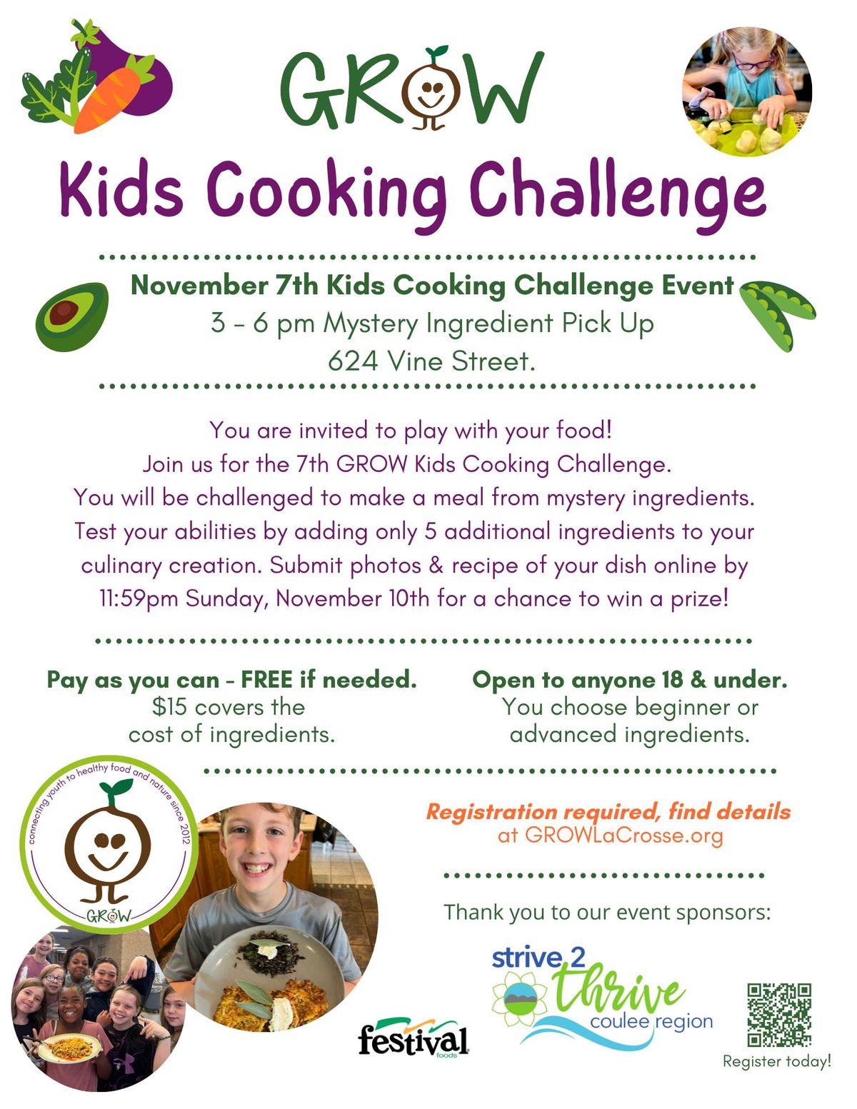 GROW Kids Cooking Challenge