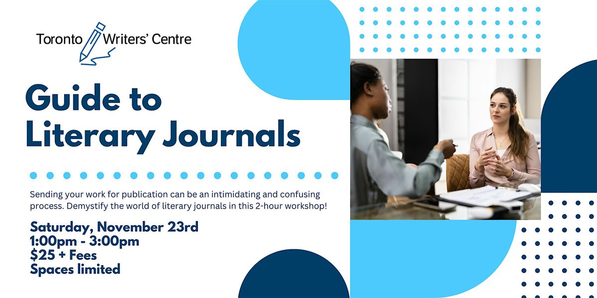 Toronto Writers' Centre Presents: Guide to Literary Journals