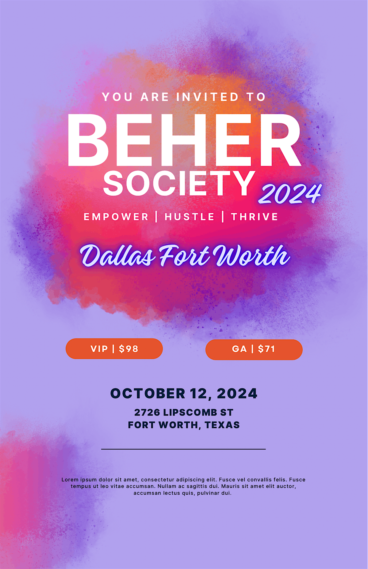 BEHER SOCIETY 2024 | DFW