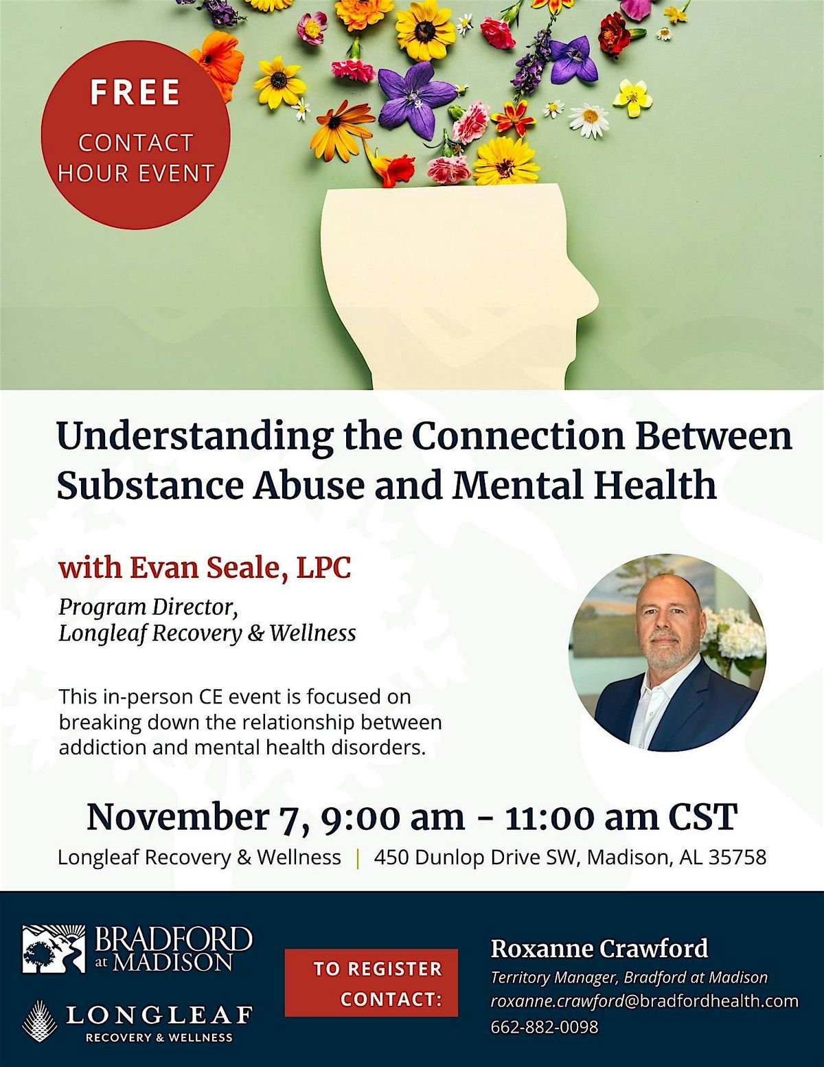 Free CE Event! Understanding the Connection Between Substance Abuse and Mental Health