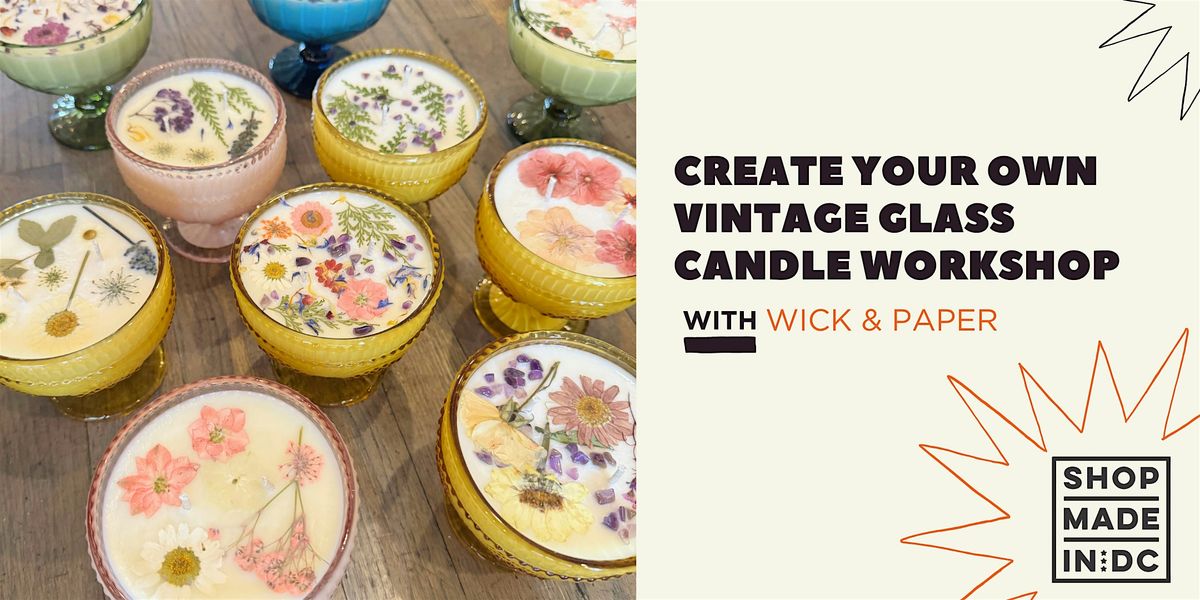 Create Your Own Pressed Flower Candle with Wick & Paper