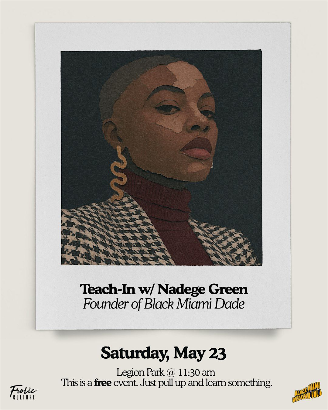 Teach-In w\/ Nadege Green (Black Miami Weekend)