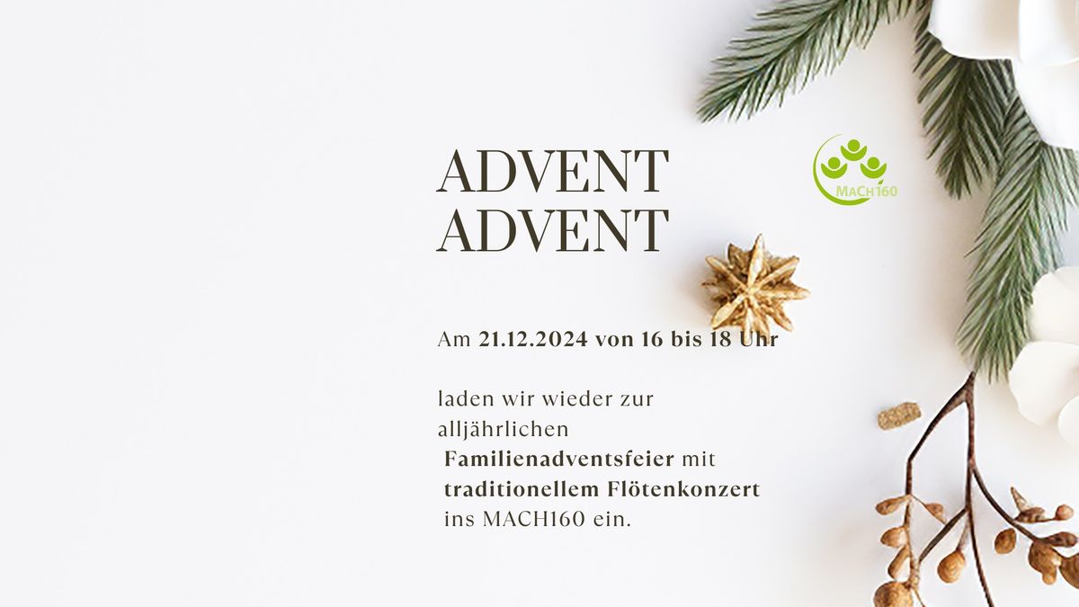 Adventsfeier mit traditionellem Fl\u00f6tenkonzert 