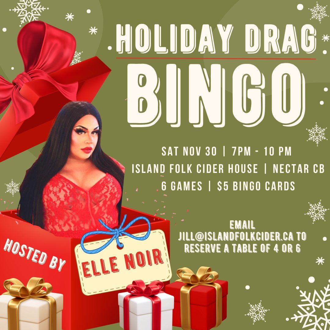 Nectar CB Holiday Drag Double Header: Bingo with Elle Noir