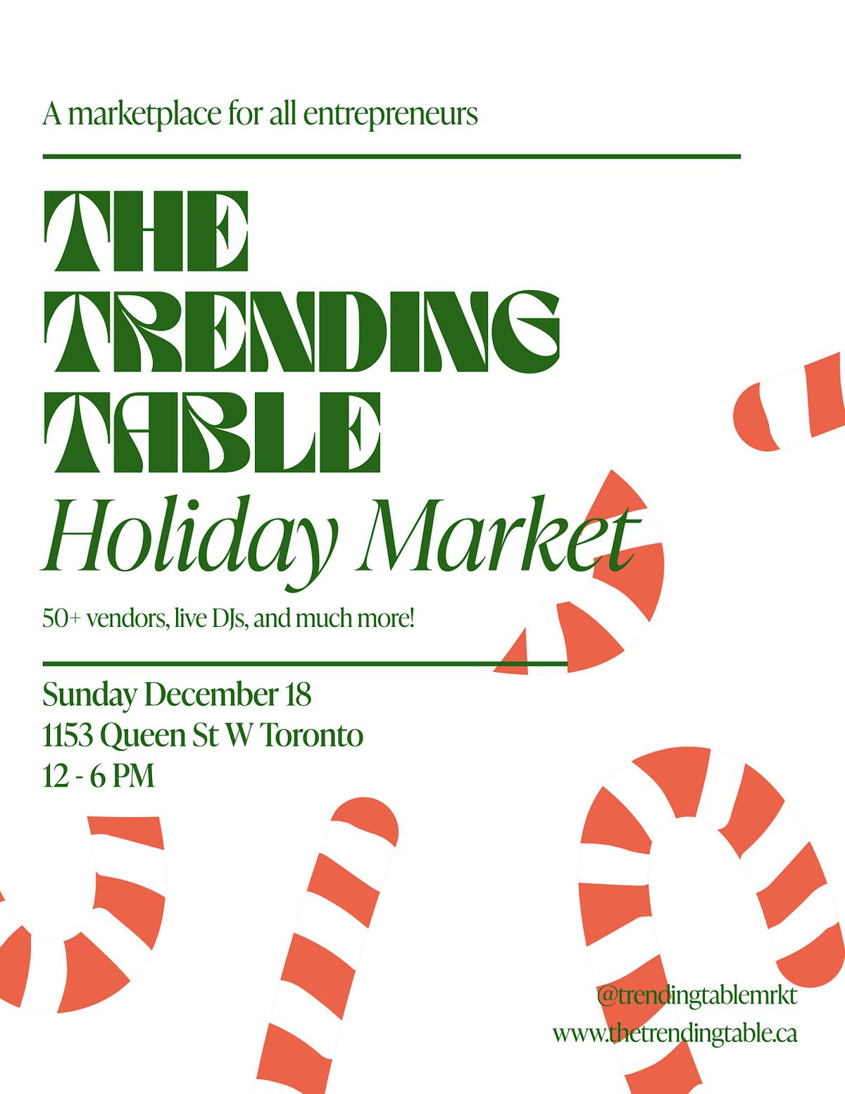 THE TRENDING TABLE HOLIDAY MARKET