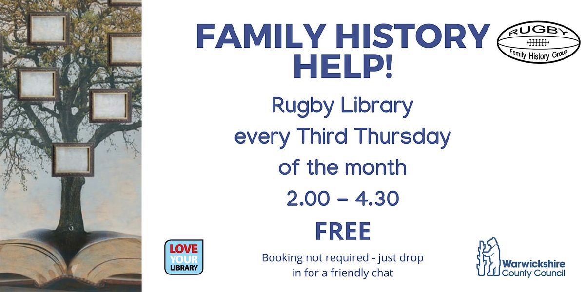 Family History Help at Rugby Library