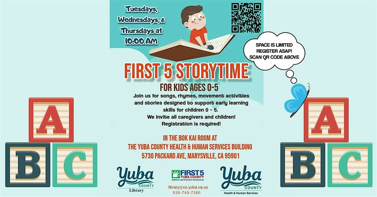 *New Location* October & November's First Five Storytime