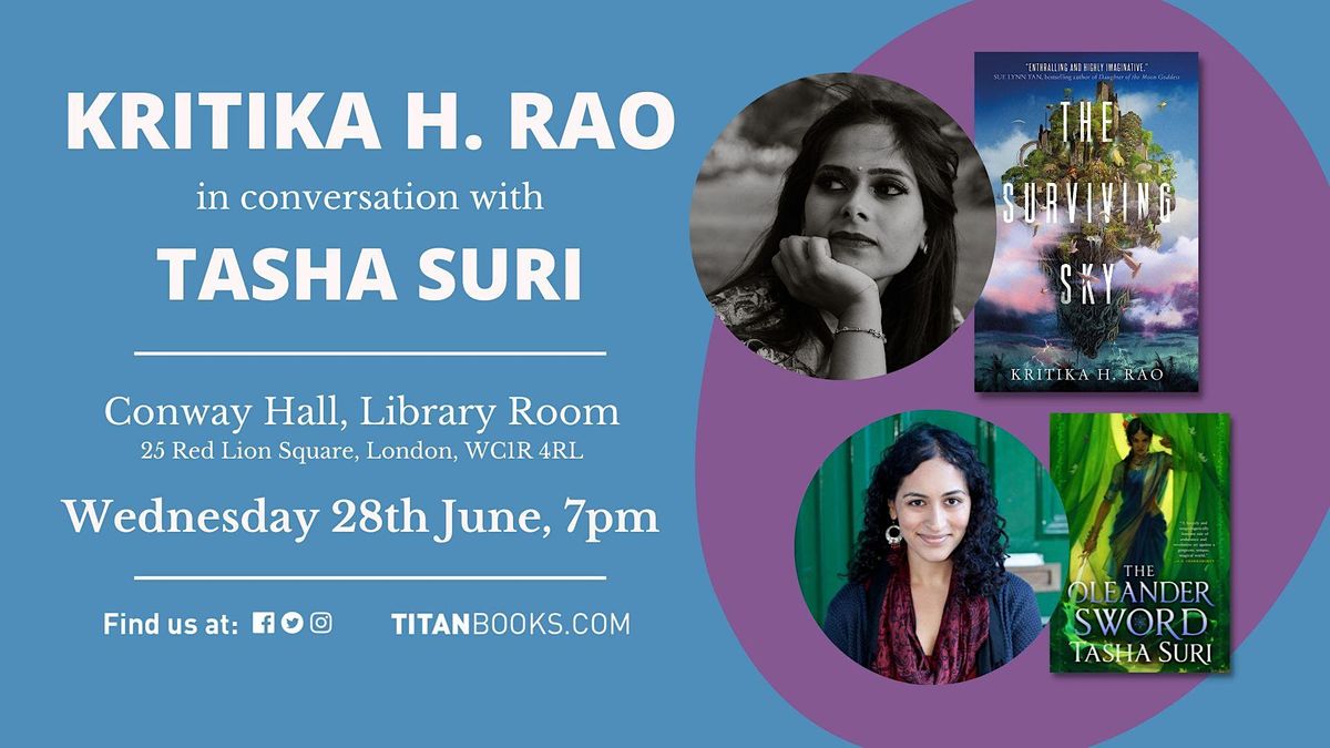 H Rao Kritika H. Rao in conversation with Tasha Suri, Conway Hall, Library ...