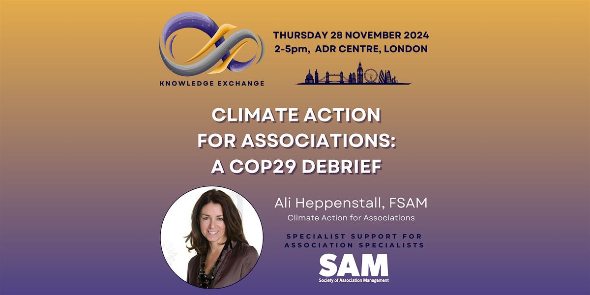 CLIMATE ACTION FOR ASSOCIATIONS: A COP29 DEBRIEF