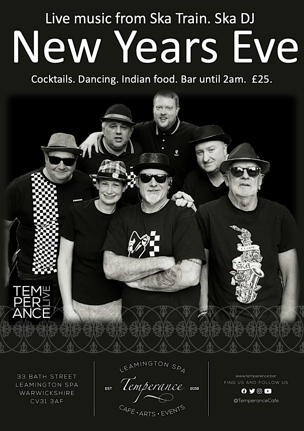 new years eve @ temperance | live music from Ska Train \/\/ reggae DJ