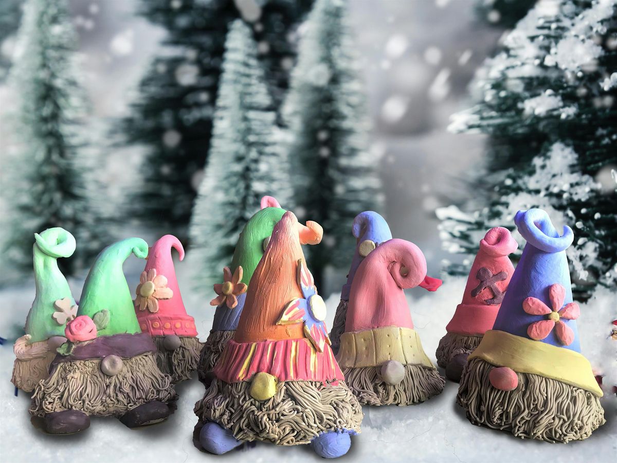 Make and Paint Clay Holiday Gnomes  @ Myth Maker Brewing