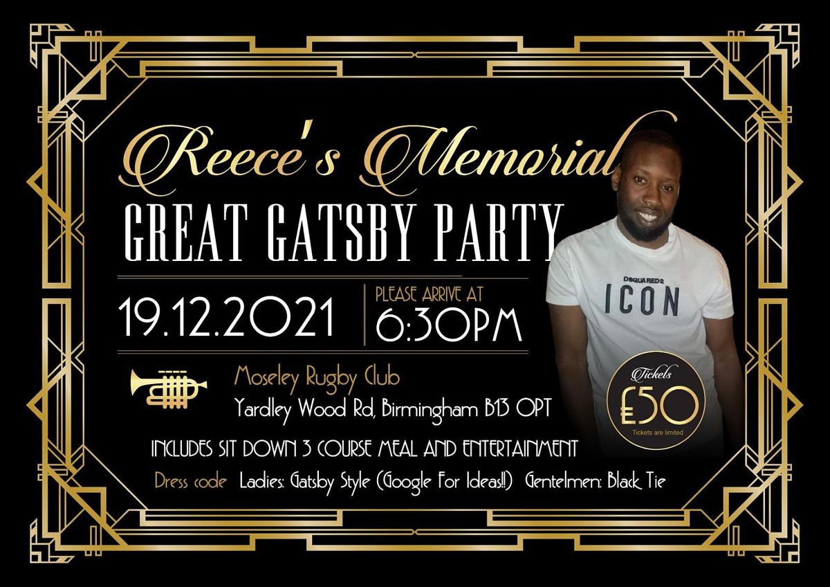 Reeces Memorial- The Great Gatsby Party