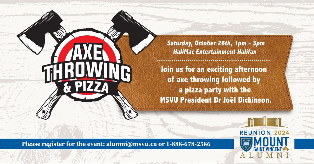 Axe Throwing and Pizza with the President